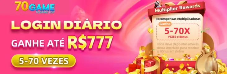 Promoções exclusivas do 70GAME cassino
