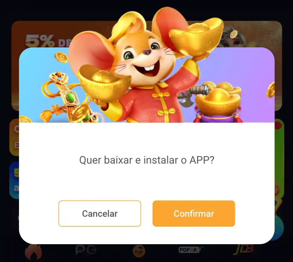 Aplicativo móvel 70GAME cassino